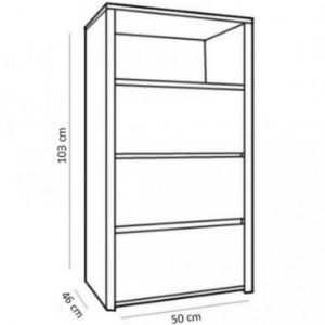 Obrazek Komoda Montana KS3 dąb lefkas ciemny