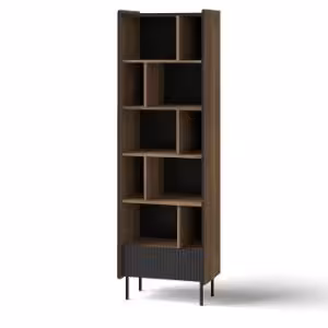 Obrazek Regał Prestigo P10 1s Orzech War/San Seb/Czarny Mat