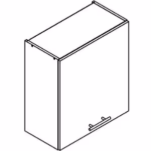 Obrazek Szafka kuchenna Denis w60/68 slim pl z okapem czarnym 
