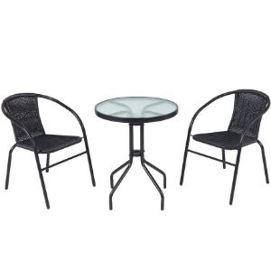 Obrazek Krzesło technorattan CE10342S czarne