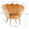 Obrazek Fotel Tristan Bluvel 68/złote