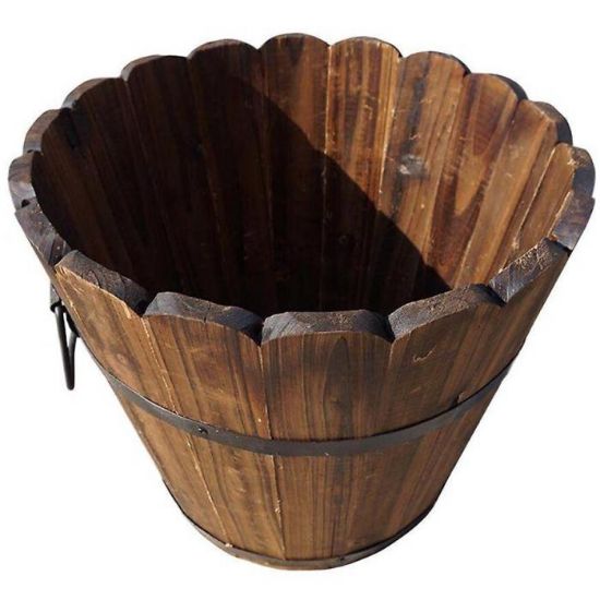 Obrazek Drewniana doniczka 36x30 cm