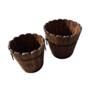 Obrazek Drewniana doniczka 36x30 cm