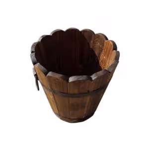 Obrazek Drewniana doniczka 36x30 cm