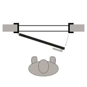 Obrazek Drzwi wewnętrzne Iza 3*3 70L Dąb Sonoma L2