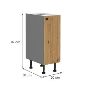 Obrazek Szafka kuchenna AVA dąb artisan/antracyt 30d cargo bb