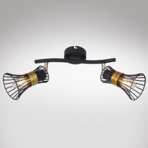 Obrazek Lampa Drut 54814-2 czarno-Złoty LS2