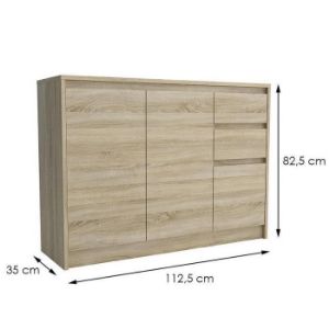 Obrazek  Komoda Aston 3D2S Sonoma 