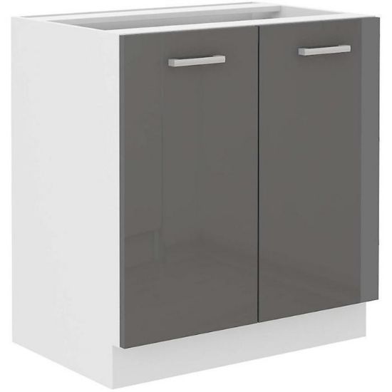 Obrazek Szafka kuchenna SONIA szary połysk 80D 2F BB