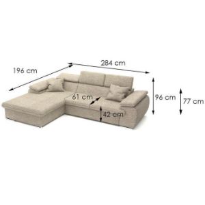 Obrazek Narożnik Polo L Porto 33 plus poduszki Porto 33