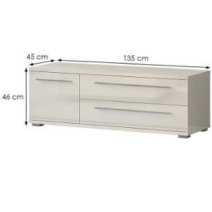 Obrazek Szafka RTV Piano TV135-1K2F/PN-71/KA/71 beige