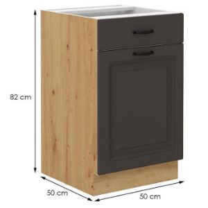 Obrazek Szafka kuchenna STILO grafit mat/artisan 50d 1f 1s bb