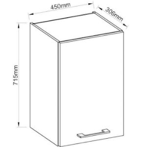 Obrazek Szafka kuchenna Vigo biały HG 45G-72 1F