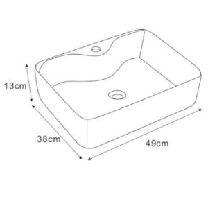 Obrazek Umywalka nablatowa Paloma 49