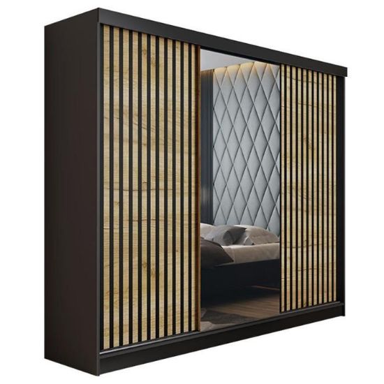 Obrazek Szafa Malani 200 L grafit/ front craft