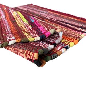 Obrazek Dywan bawełniany Chindi 0.8/1.5 Cr-606 red multi