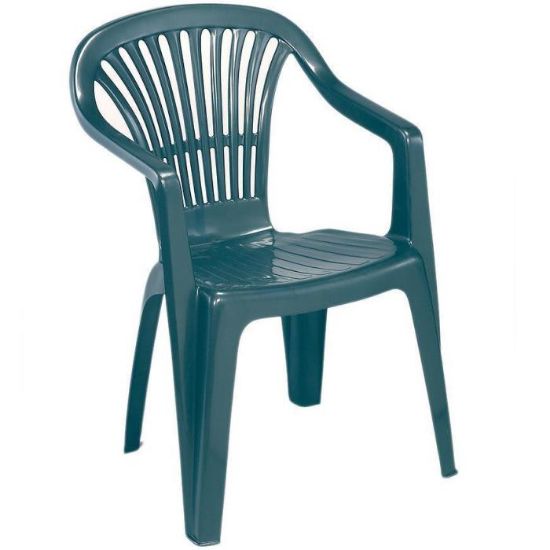 Obrazek Krzesło ogrodowe plastikowe Scilla zielone