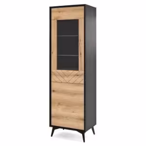 Obrazek Witryna Diamond W54 dąb evoke/czarny