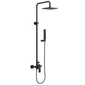 Obrazek Zestaw prysznicowy Rain Keria czarny mat