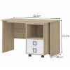 Obrazek Biurko Kiki RS-BK/KI-15 beech/white 