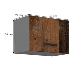 Obrazek Szafka kuchenna TESSA oldstyle/antracyt 50gu-36 1f