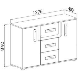 Obrazek Komoda Apetito 128 antracyt nr-7
