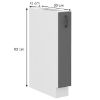 Obrazek Szafka kuchenna Stilo dustgrey/biały 15d cargo bb