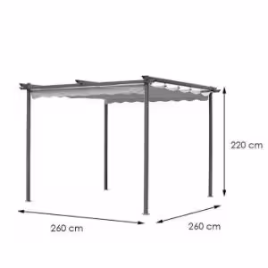 Obrazek Pawilon ogrodowy 2,6x2,6x2,2m beżowy