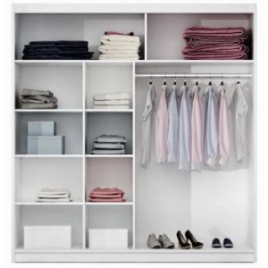 Obrazek Szafa Lizbona 2 203 cm biały/lustro