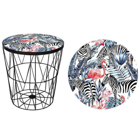 Obrazek Kosz Zebra Czarny