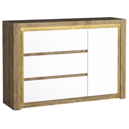 Obrazek Komoda Livinio L15 Ribbeck/biały połysk	