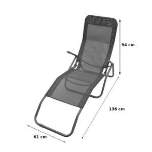 Obrazek Leżak D-054 szary