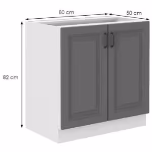 Obrazek Szafka kuchenna Stilo dustgrey/biały 80d 2f bb