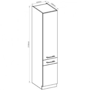 Obrazek Szafka kuchenna Vigo biały HG 40dk-210 2f