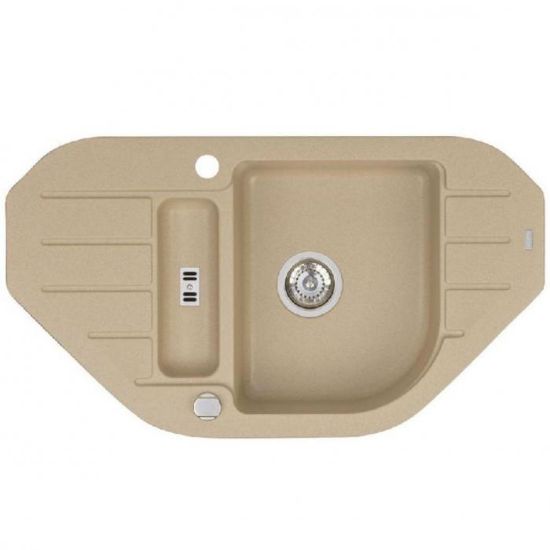 Obrazek Zlewozmywak granitowy dwukomorowy Niagara 60 beż 