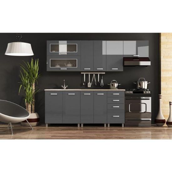 Obrazek Kuchnia Lucjan 240 bez blatu szara