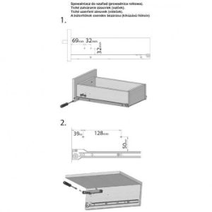 Obrazek Spowalniacz Do Szuflad Z Prowadnicą Rolkową (2SZT)