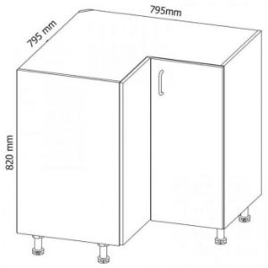 Obrazek Szafka kuchenna Prowansja D90N sosna andersen
