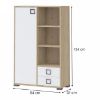 Obrazek Regał Kiki K12-BK/KI-15 beech/white 