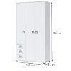 Obrazek Szafa 3D3S Kiki P33-BE/KI-15 white/white 
