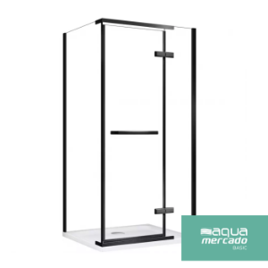 Obrazek Kabina prysznicowa Valentina Black 100/80/190