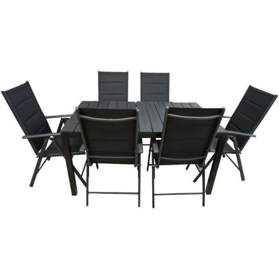 Obrazek Komplet stół Polywood + 6 krzeseł Vigo