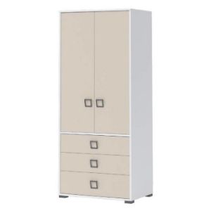 Obrazek Szafa 2D3S Kiki G23-BE/KI-01 white/sand