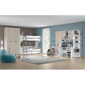 Obrazek Szafa 2D3S Kiki G23-BE/KI-01 white/sand