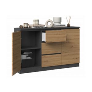 Obrazek Komoda Olympia 120  (antracyt/dąb artisan)