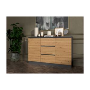 Obrazek Komoda Olympia 120  (antracyt/dąb artisan)