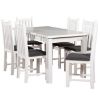 Obrazek Zestaw stół i krzesła Heron 1+6 st28 140x80+40 +W77 biały