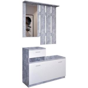 Obrazek Garderoba Vegas Beton/Biały