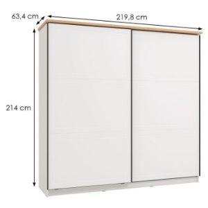 Obrazek Szafa Valencia 220 biała 11011495