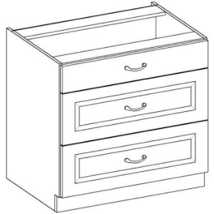 Obrazek Szafka kuchenna Stilo biały mat/artisan 80D 3S BB